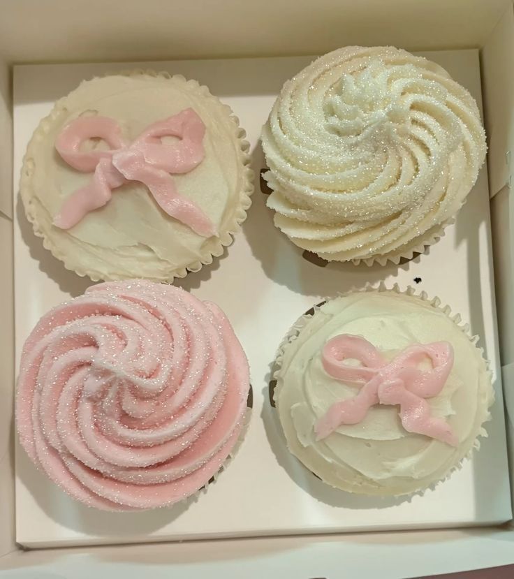 Handcrafted Sugar Blooms cupcakes in a box, London bakery